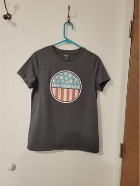 Sonoma USA Graphic T-Shirt Medium Gray Cotton Blend